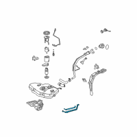 OEM Toyota Fuel Tank Mount Strap Diagram - 77601-12271