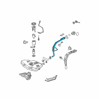 OEM Toyota Corolla Filler Pipe Diagram - 77201-12610