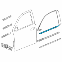 OEM Chevrolet Suburban Belt Molding Diagram - 84126966