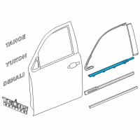 OEM 2019 GMC Yukon Belt Molding Diagram - 84126966