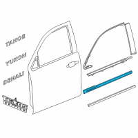 OEM 2020 Cadillac Escalade Door Moldings Diagram - 84352520