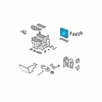 OEM Honda Ridgeline Evaporator Sub-Assembly Diagram - 80215-SJC-A02