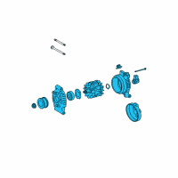 OEM 2010 Lexus LS460 Alternator Assembly With Regulator Diagram - 27060-38070