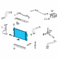 OEM Chevrolet Impala Radiator Diagram - 22883363