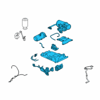 OEM 2003 Hummer H2 Compressor Assembly Diagram - 89038592