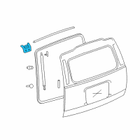 OEM 2008 GMC Yukon Hinge Asm-Lift Gate Diagram - 15260499