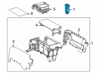 OEM 2016 Toyota RAV4 Seat Heat Switch Diagram - 84751-42082