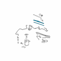 OEM 2006 Cadillac DTS Wiper Blade Diagram - 15931976