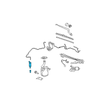 OEM 2014 Chevrolet Impala Limited Washer Pump Diagram - 15140461