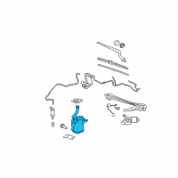 OEM Buick Lucerne Washer Reservoir Diagram - 10367083