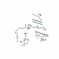 OEM 2010 Cadillac DTS Wiper Blade Insert Diagram - 25805048