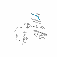 OEM 2007 Cadillac DTS Arm Asm-Windshield Wiper Diagram - 25753760