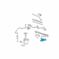 OEM Cadillac Wiper Motor Diagram - 25790521