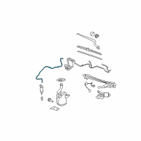 OEM 2010 Cadillac DTS Hose Asm-Windshield Washer Solvent Container Diagram - 15775515