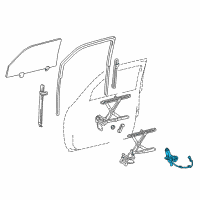 OEM 1996 Toyota 4Runner Motor Assy, Power Window Regulator, LH Diagram - 85720-35050