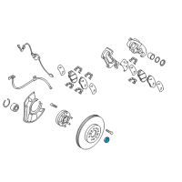 OEM Kia Borrego Nut-Flange Diagram - 495512J000