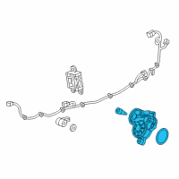 OEM Buick Envision Parking Brake Actuator Diagram - 13520206