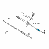 OEM 2003 Chrysler Sebring Boot-Steering Gear Diagram - MR519053