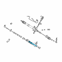 OEM 2001 Chrysler Sebring Steering Gearbox Diagram - MR519037