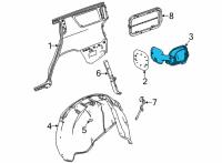 OEM 2021 Cadillac Escalade Fuel Pocket Diagram - 84831032