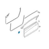 OEM 2013 Hyundai Genesis Coupe Cover-Door Tooling Hole Diagram - 82181-2M000