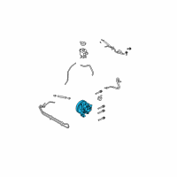 OEM 2007 Lincoln MKX Power Steering Pump Diagram - 9T4Z-3A696-A