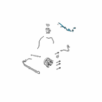 OEM Ford Edge Pressure Hose Diagram - 8T4Z-3A719-A