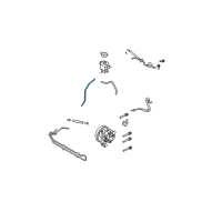 OEM 2009 Lincoln MKX Upper Return Hose Diagram - 7T4Z-3A713-B