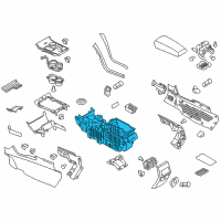 OEM 2014 Ford Edge Console Base Diagram - DT4Z-78045A36-BA