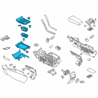 OEM 2013 Ford Edge Console Panel Diagram - DT4Z-78045A76-MB