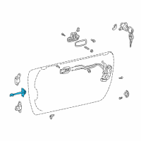 OEM Toyota MR2 Spyder Door Check Diagram - 68620-17020