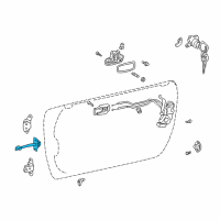 OEM 2001 Toyota MR2 Spyder Door Check Diagram - 68620-17020