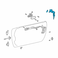 OEM 2001 Toyota MR2 Spyder Cylinder & Keys Diagram - 69051-17110