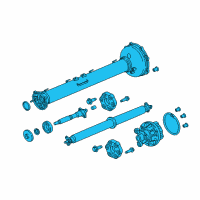 OEM 2018 Chevrolet Corvette Drive Shaft Assembly Diagram - 23357418