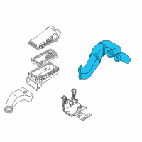 OEM 1993 Ford E-150 Econoline Club Wagon Air Intake Hose Diagram - F6UZ9B659D