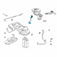 OEM 2001 BMW 750iL Right Fuel Level Sending Unit Diagram - 16-14-1-182-354