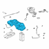 OEM BMW 750iL Metal Fuel Tank Diagram - 16-11-1-183-325