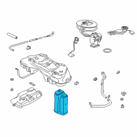 OEM 2001 BMW 740i Activated Charcoal Filter Diagram - 16-13-6-752-623