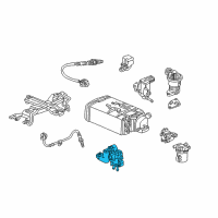 OEM 2000 Honda Accord Valve Assembly, Rotary Air Control Diagram - 36460-PAA-L21