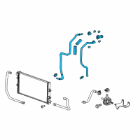 OEM Chevrolet Camaro Upper Hose Diagram - 23129250