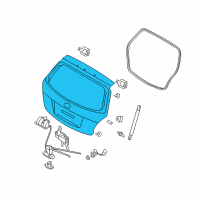 OEM Kia Rio5 Panel Assembly-Tail Gate Diagram - 737001G210