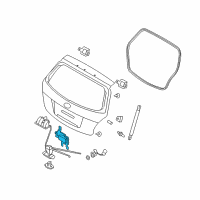 OEM 2010 Hyundai Accent Trunk Lock Actuator Motor Diagram - 95750-07000