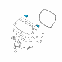 OEM 2008 Kia Rio5 Hinge Assembly-Tail Gate Diagram - 797701C000