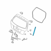 OEM 2009 Kia Rio Lifter Assembly-Tail Gate Diagram - 817801G000