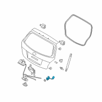 OEM 2010 Kia Rio5 Back Door Key Sub Set Diagram - 812501GC00