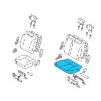 OEM 2007 Hyundai Entourage Cushion Assembly-3RD Seat, LH Diagram - 89100-4J131-CS6