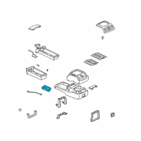 OEM 2003 Lexus RX300 Instrument Panel Cup Holder Sub-Assembly (Black) Diagram - 55604-48011-C0