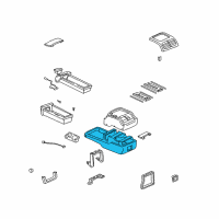 OEM 1999 Lexus RX300 Cover, Console, Lower Diagram - 58834-48010-B0