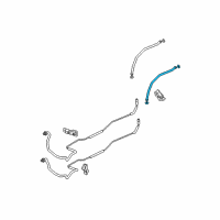 OEM Honda Odyssey Pipe, Rear Receiver Diagram - 80343-SHJ-A02