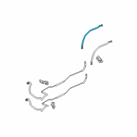 OEM 2006 Honda Odyssey Pipe, Rear Suction Diagram - 80323-SHJ-A01